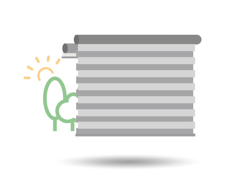 Stylish Privacy: Zebra Closed