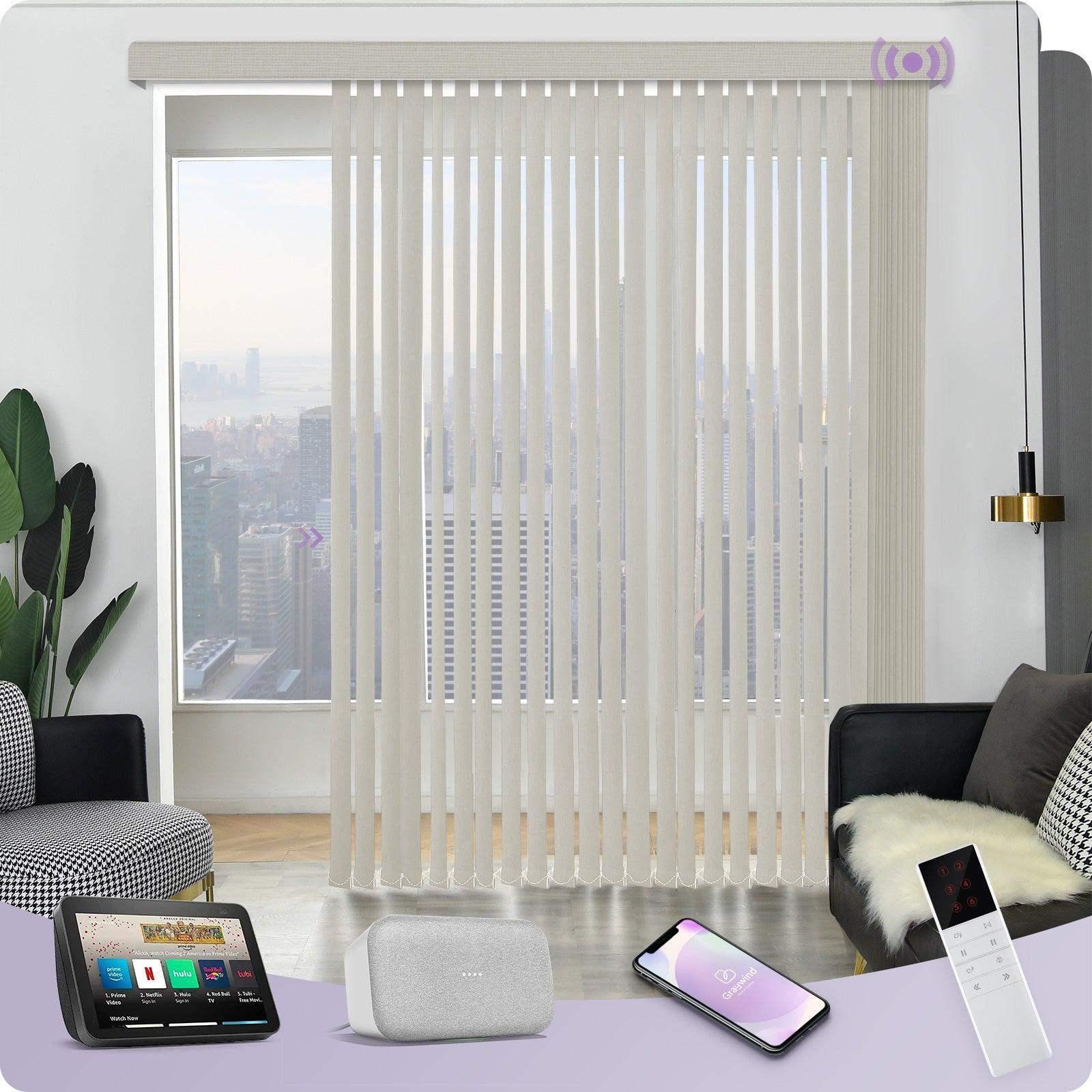 Graywind Electric Vertical Blinds | Blackout Series | Customizable