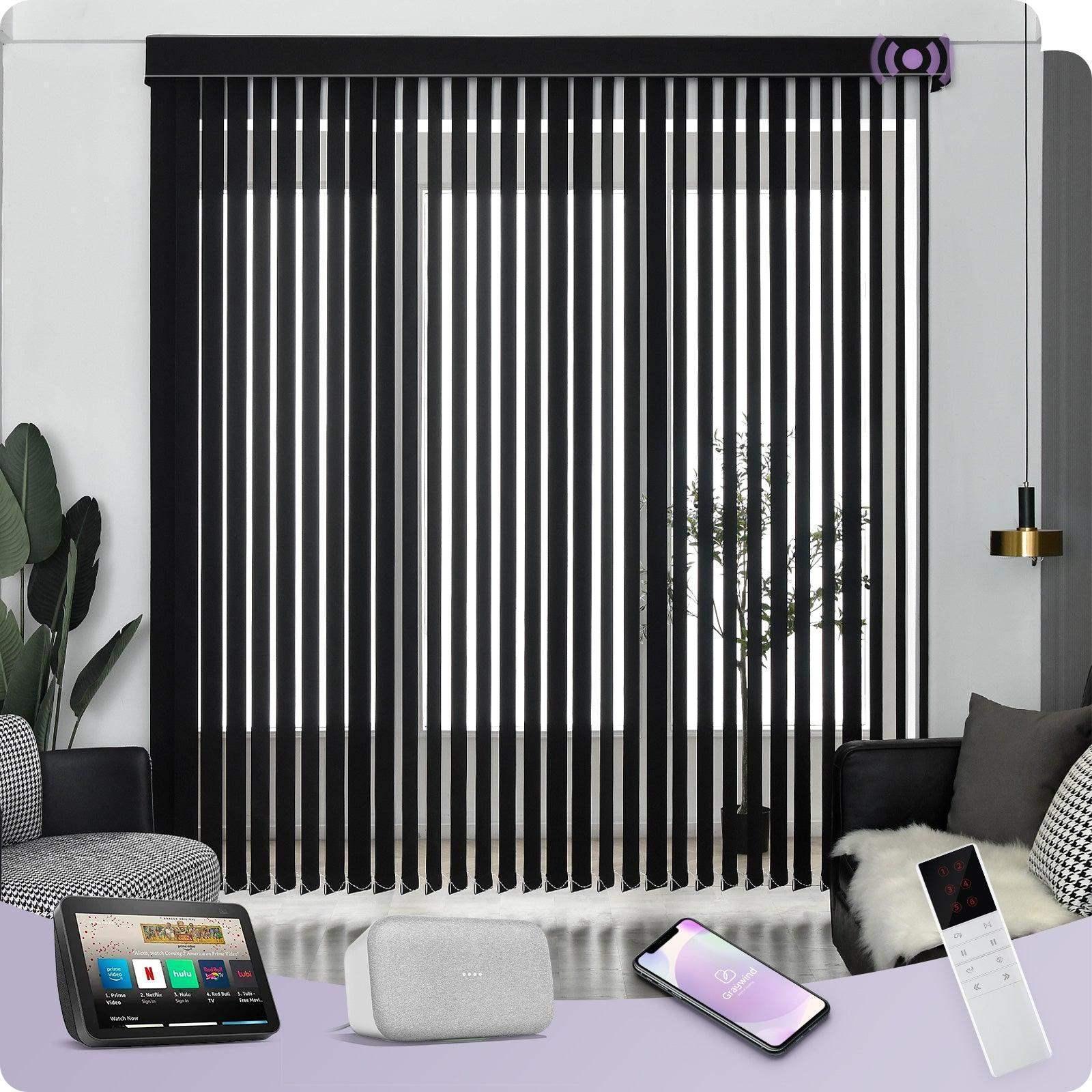 Graywind Electric Vertical Blinds | Blackout Series | Customizable