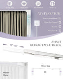 Graywind Smart Curtain Rods | Work with Alexa & Google | Retractable Style