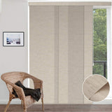 Graywind Manual Panel Track Blinds | Light Filtering Textured Series | Custom to 153" Width
