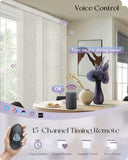 Graywind Electric Light Filtering Panel Blinds | Natural Series | Custom Width to 177"