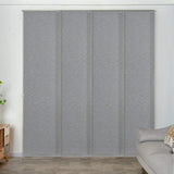 Graywind Manual Panel Track Blinds | Light Filtering Textured Series | Custom to 153" Width