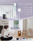 Graywind Smart Curtain Rods | Work with Alexa & Google | Retractable Style