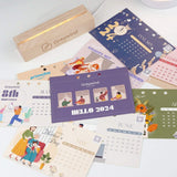 Graywind Customized 2024 Calendar with Light Clear Dry Erase Board