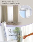 Graywind Smart Curtain Rods | Work with Alexa & Google | Retractable Style