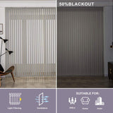 Graywind Manual Vertical Blinds | Light Filtering Waffle Series