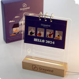 Graywind Customized 2024 Calendar with Light Clear Dry Erase Board