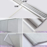 Graywind Manual Panel Track Blinds | Light Filtering Textured Series | Custom to 153" Width