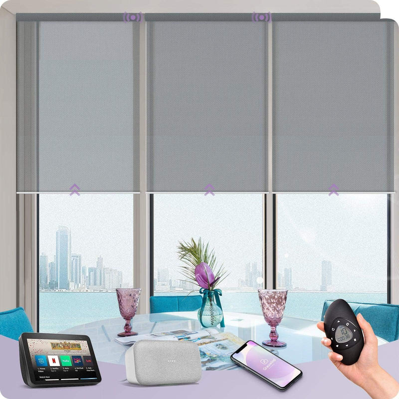 Graywind Electric Sunscreen Roller Blinds | 1%-5% Openness