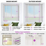 Graywind Electric Real Wooden Blinds |  Basswood White