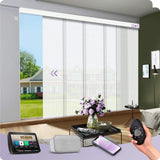 Graywind Electric Light Filtering Panel Blinds | Natural Series | Custom Width to 177"