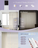 Graywind Electric Vertical Blinds | Light Filtering Textured Series