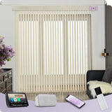 Graywind Electric Vertical Blinds | Light Filtering Textured Series