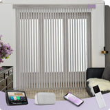 Graywind Electric Vertical Blinds | Light Filtering Textured Series