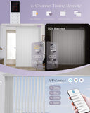 Graywind Electric Vertical Blinds | Light Filtering Waffle Series