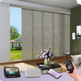 Graywind Electric Light Filtering Panel Blinds | Natural Series | Custom Width to 177"