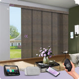 Graywind Electric Light Filtering Panel Blinds | Natural Series | Custom Width to 177"