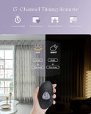 Graywind Rechargeable Smart Curtain | Light Filtering- Designed Series | 40"-220"W